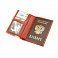 Обложка для паспорта с карманом для купюр с полноцветной печатью, из натуральной кожи