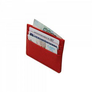 Кредитница на 4 карты с внутренним карманом и окрашенным срезом