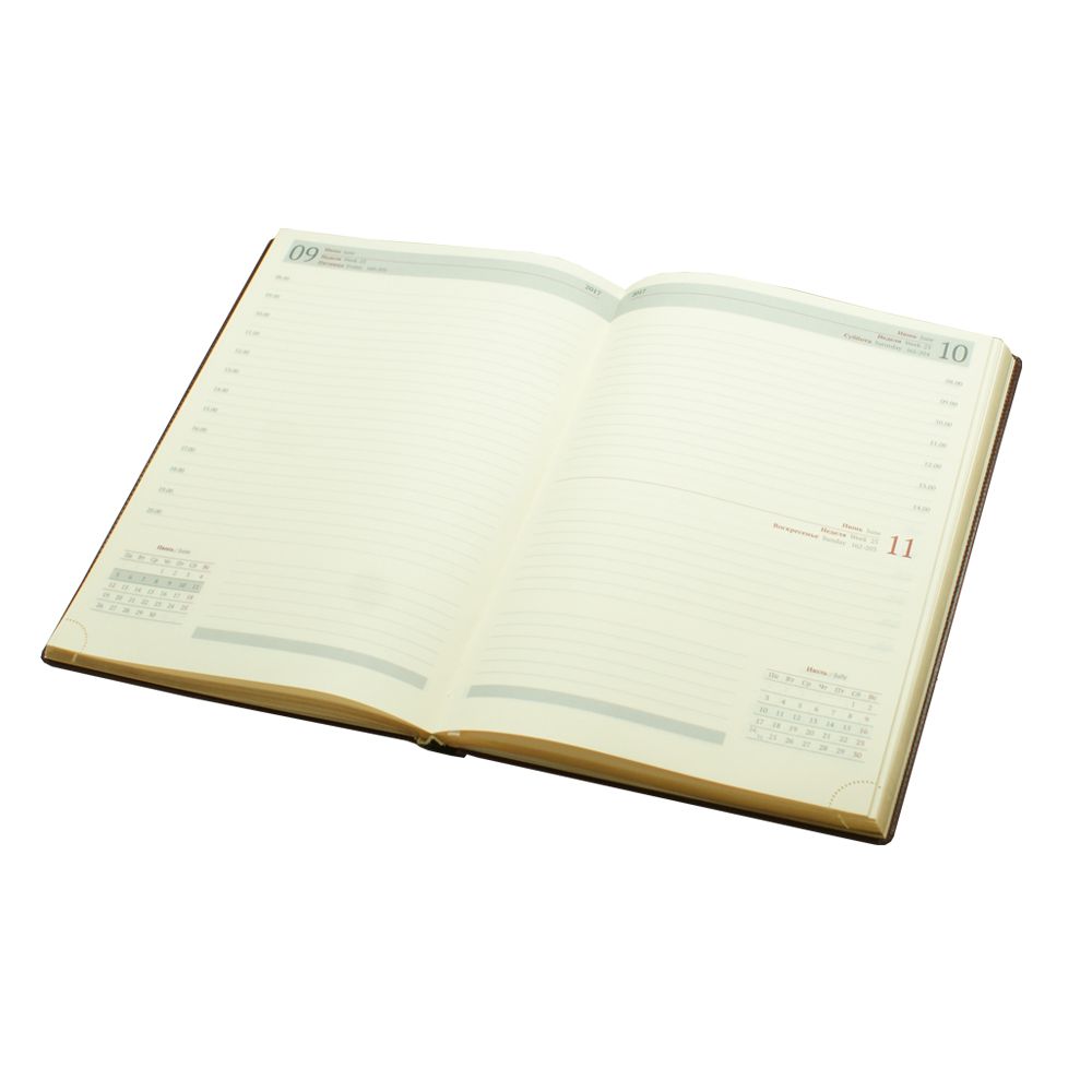 ежедневник А4 в твердой обложке из экокожи. Купить