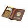 Обложка для паспорта с карманом для купюр, из натуральной кожи