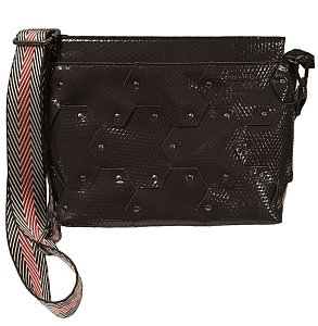 Cумка кросс-боди женская из натуральной кожи со съёмным плечевым ремешком 