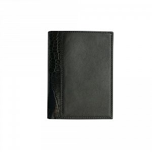 Обложка для паспорта с карманом для купюр из коллекции "Кроко", натуральная кожа